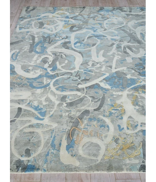 Exquisite Rugs Gianni Blues/Silver/Ivory 624610X14 10ft.X14ft. Rect. Rug