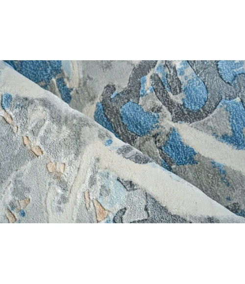 Exquisite Rugs Gianni Blues/Silver/Ivory 624610X14 10ft.X14ft. Rect. Rug