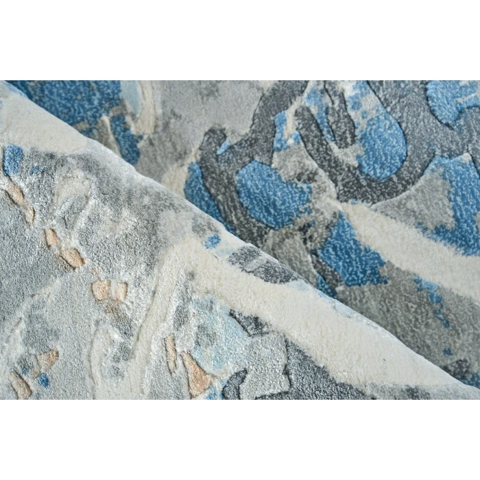Exquisite Rugs Gianni Blues/Silver/Ivory 624610X14 10ft.X14ft. Rect. Rug