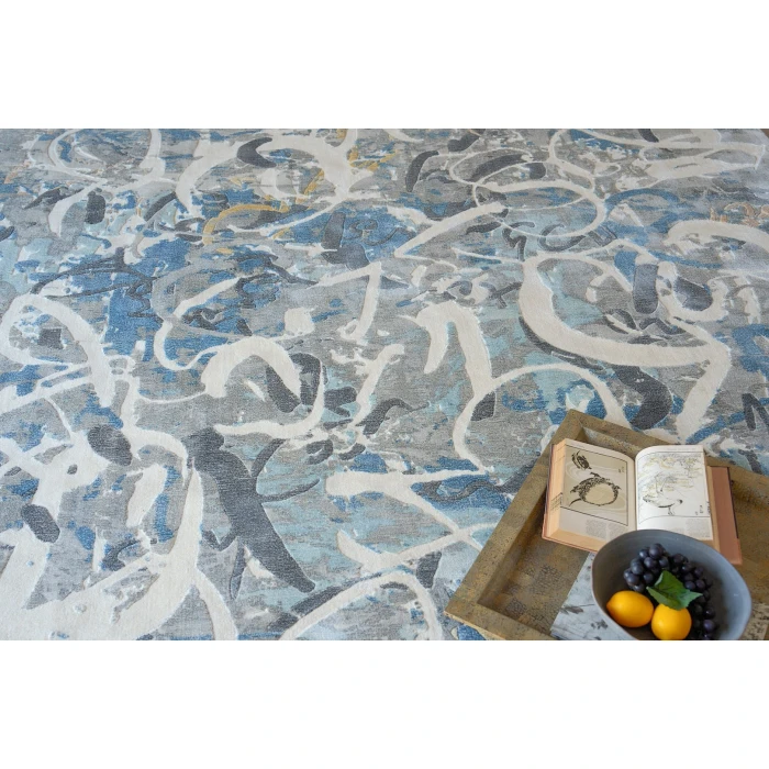 Exquisite Rugs Gianni Blues/Silver/Ivory 624610X14 10ft.X14ft. Rect. Rug
