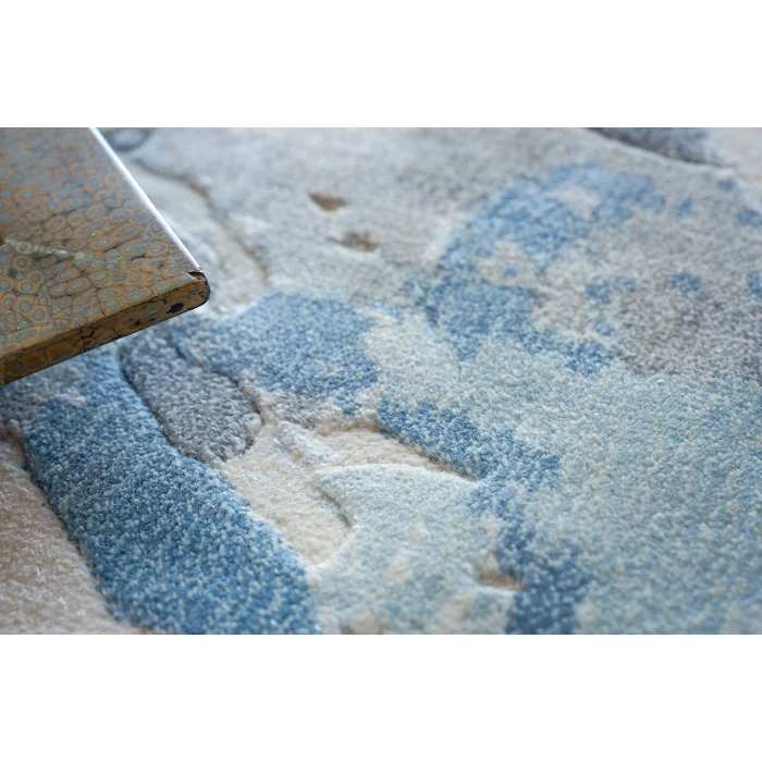 Exquisite Rugs Gianni Blues/Silver/Ivory 624610X14 10ft.X14ft. Rect. Rug