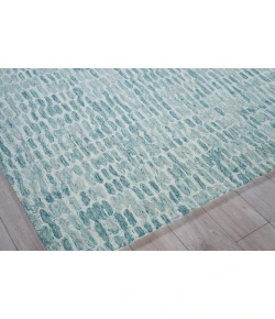 Exquisite Rugs Ink Blot Turquoise 63089X12 9ft.X12ft. Rect. Rug