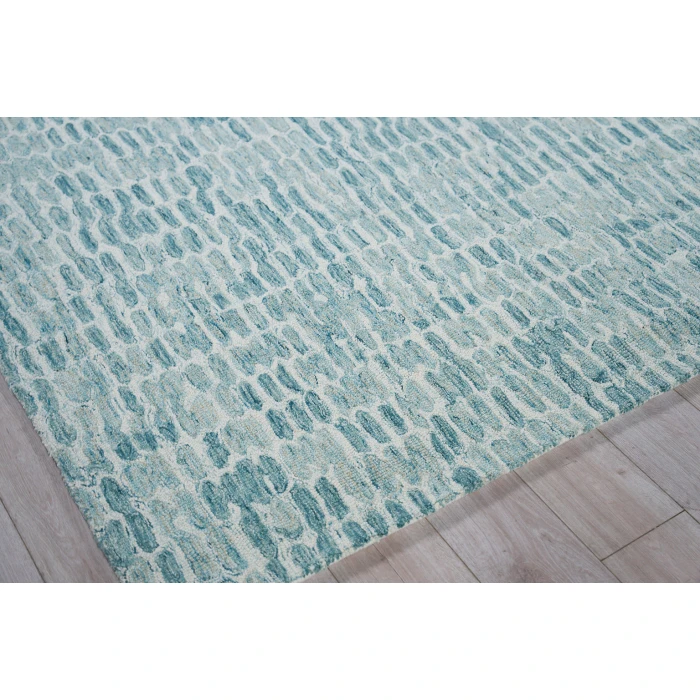 Exquisite Rugs Ink Blot Turquoise 63089X12 9ft.X12ft. Rect. Rug