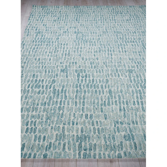 Exquisite Rugs Ink Blot Turquoise 63089X12 9ft.X12ft. Rect. Rug