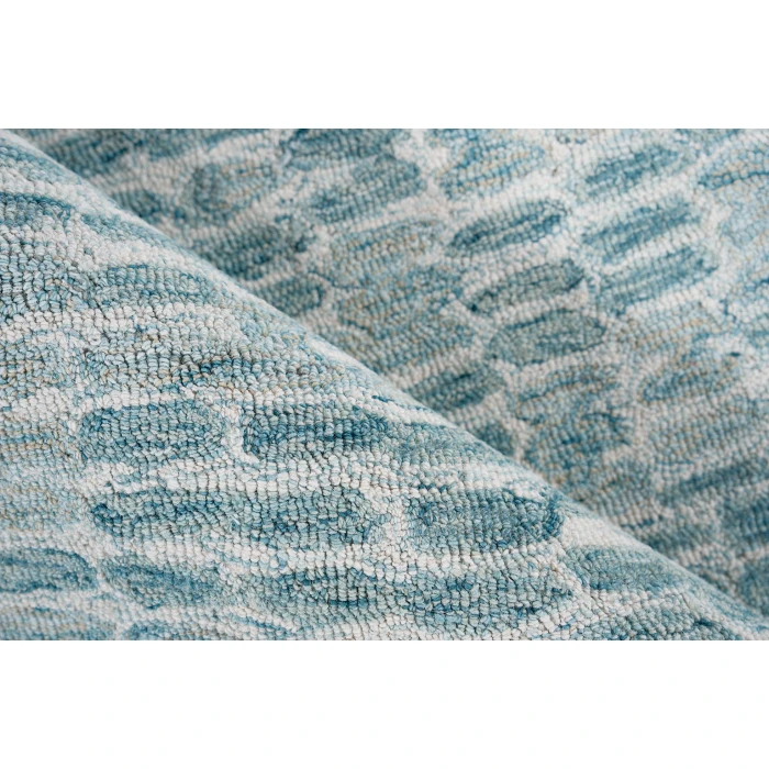 Exquisite Rugs Ink Blot Turquoise 63089X12 9ft.X12ft. Rect. Rug