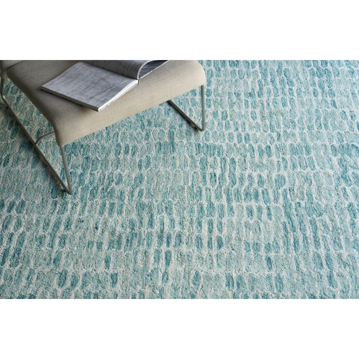 Exquisite Rugs Ink Blot Turquoise 63089X12 9ft.X12ft. Rect. Rug