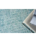 Exquisite Rugs Ink Blot Turquoise 63089X12 9ft.X12ft. Rect. Rug