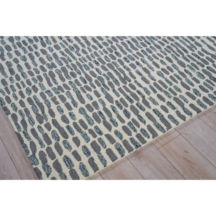 Exquisite Rugs Ink Blot Black/Gray 63108X10 8ft.X10ft. Rect. Rug