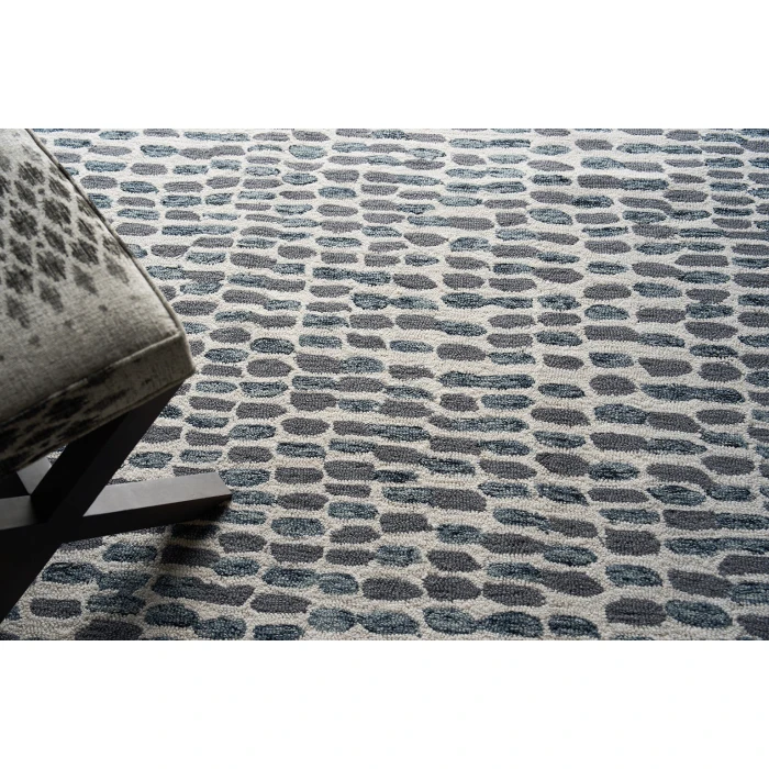 Exquisite Rugs Ink Blot Black/Gray 63108X10 8ft.X10ft. Rect. Rug
