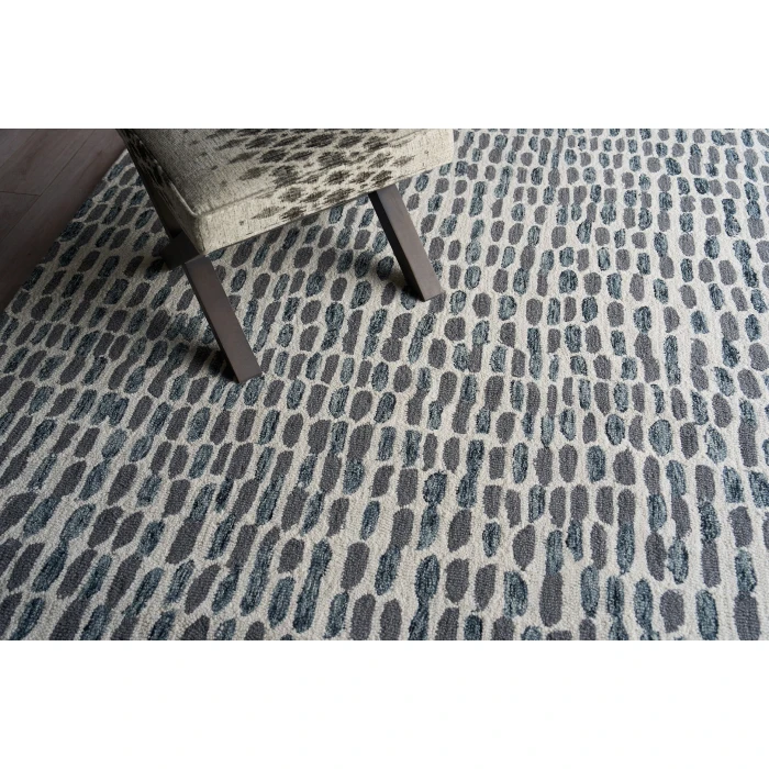 Exquisite Rugs Ink Blot Black/Gray 63108X10 8ft.X10ft. Rect. Rug