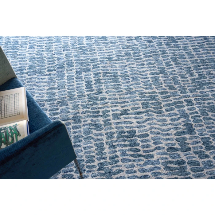 Exquisite Rugs Ink Blot Navy 631110X14 10ft.X14ft. Rect. Rug