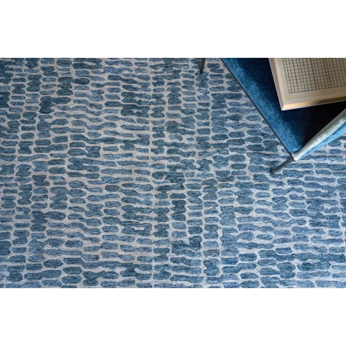 Exquisite Rugs Ink Blot Navy 631110X14 10ft.X14ft. Rect. Rug