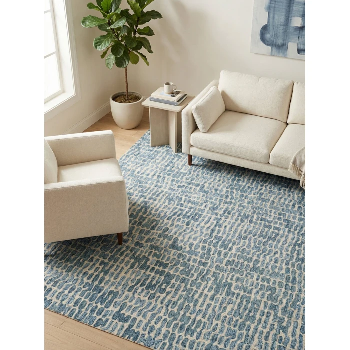 Exquisite Rugs Ink Blot Navy 631110X14 10ft.X14ft. Rect. Rug