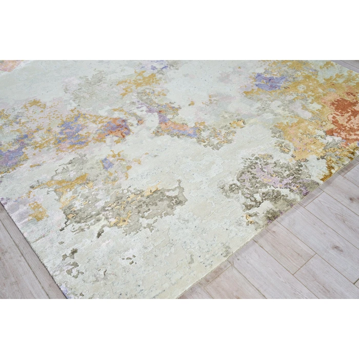 Exquisite Rugs Cosmo Ivory/Beige/Blue 63131X16 1ft.X1ft.6in. Rect. Rug