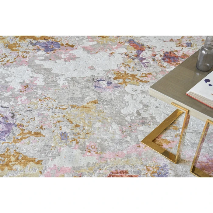 Exquisite Rugs Cosmo Ivory/Beige/Blue 63131X16 1ft.X1ft.6in. Rect. Rug