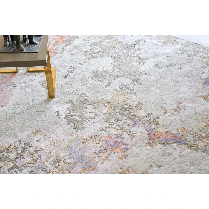 Exquisite Rugs Cosmo Ivory/Beige/Blue 63131X16 1ft.X1ft.6in. Rect. Rug