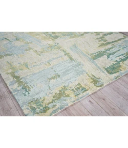 Exquisite Rugs Luxury Laureno Ivory/Green 63141X16 1ft.X1ft.6in. Rect. Rug