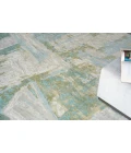 Exquisite Rugs Luxury Laureno Ivory/Green 63141X16 1ft.X1ft.6in. Rect. Rug
