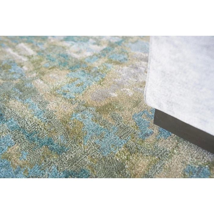 Exquisite Rugs Luxury Laureno Ivory/Green 63141X16 1ft.X1ft.6in. Rect. Rug