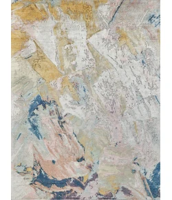 Exquisite Rugs Floor Art Ivory/Gold/Blue 63151X16 1ft.X1ft.6in. Rect. Rug