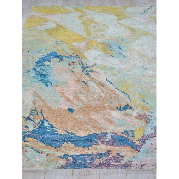Exquisite Rugs Floor Art Ivory/Gold/Blue 631512X15 12ft.X15ft. Rect. Rug