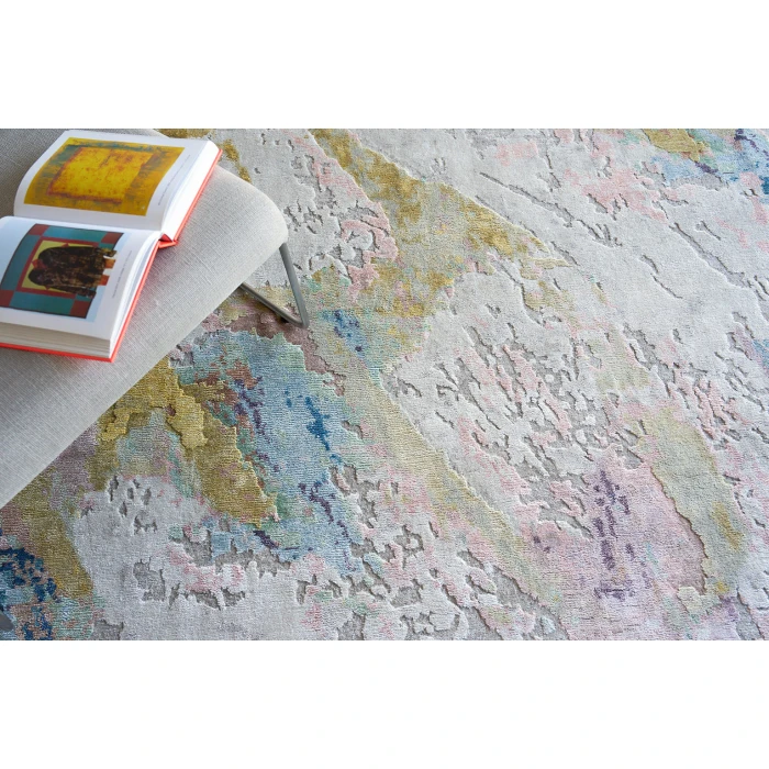 Exquisite Rugs Floor Art Ivory/Gold/Blue 631512X15 12ft.X15ft. Rect. Rug