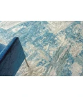 Exquisite Rugs Luxury Laureno Ivory/Light Blue 63161X16 1ft.X1ft.6in. Rect. Rug