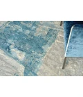 Exquisite Rugs Luxury Laureno Ivory/Light Blue 63161X16 1ft.X1ft.6in. Rect. Rug