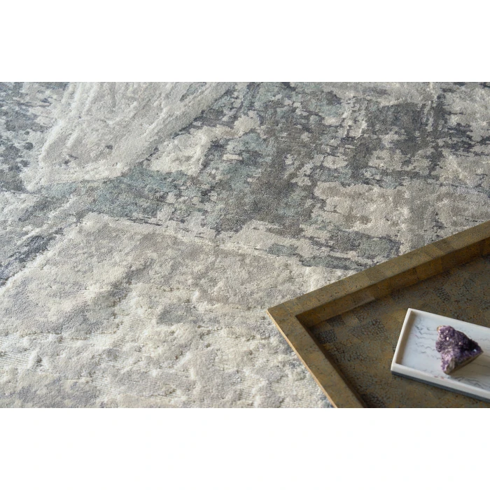 Exquisite Rugs Luxury Laureno Ivory/Gray 63181X16 1ft.X1ft.6in. Rect. Rug