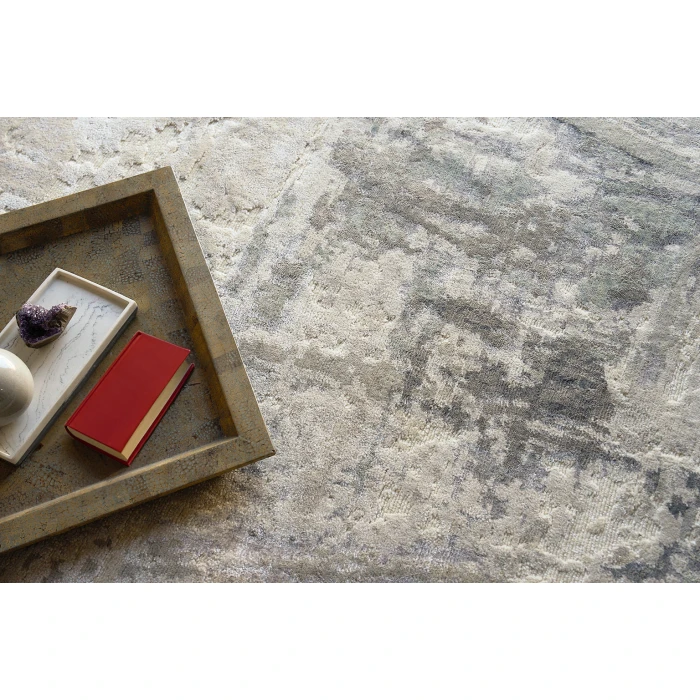 Exquisite Rugs Luxury Laureno Ivory/Gray 63181X16 1ft.X1ft.6in. Rect. Rug