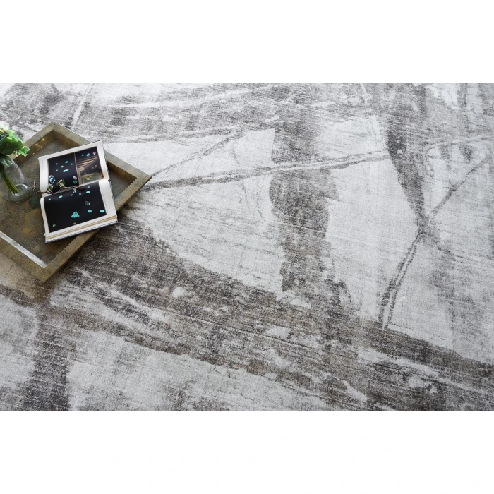 Exquisite Rugs Kyoto Silver/Beige 63321X16 1ft.X1ft.6in. Rect. Rug