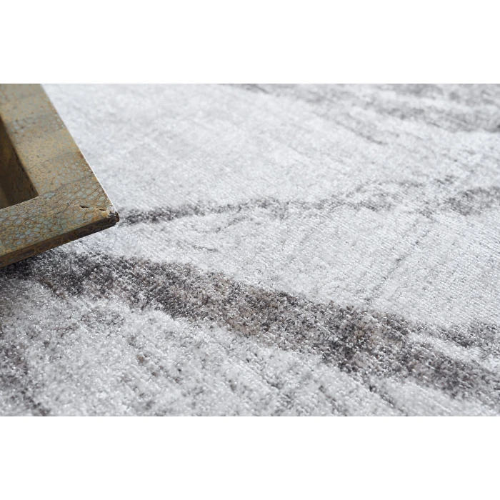 Exquisite Rugs Kyoto Silver/Beige 63321X16 1ft.X1ft.6in. Rect. Rug