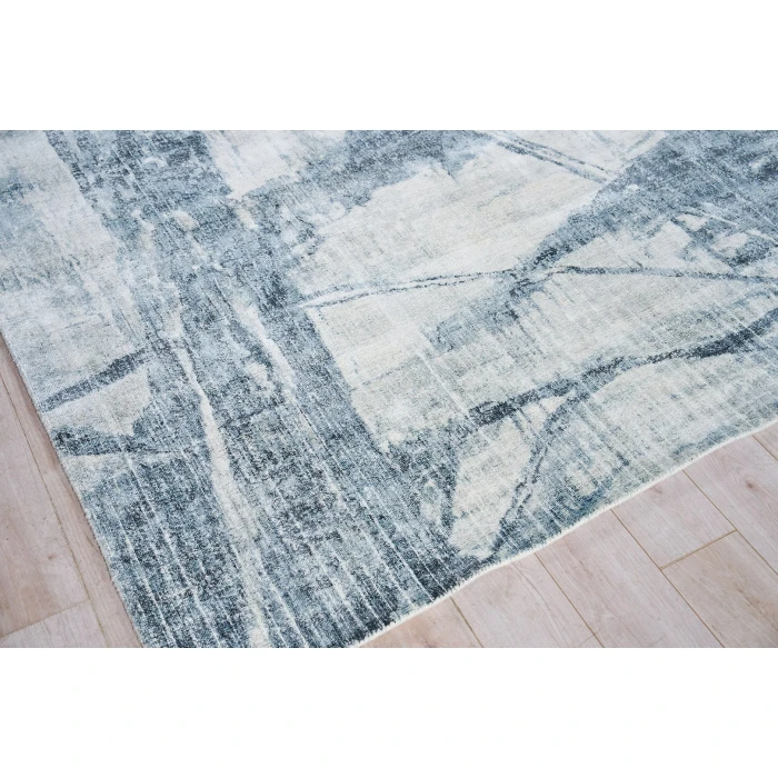 Exquisite Rugs Kyoto Silver/Blue 63338X10 8ft.X10ft. Rect. Rug