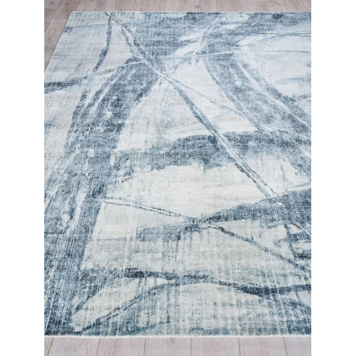 Exquisite Rugs Kyoto Silver/Blue 63338X10 8ft.X10ft. Rect. Rug