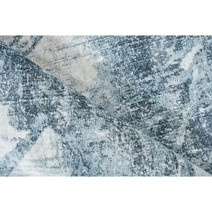 Exquisite Rugs Kyoto Silver/Blue 63338X10 8ft.X10ft. Rect. Rug