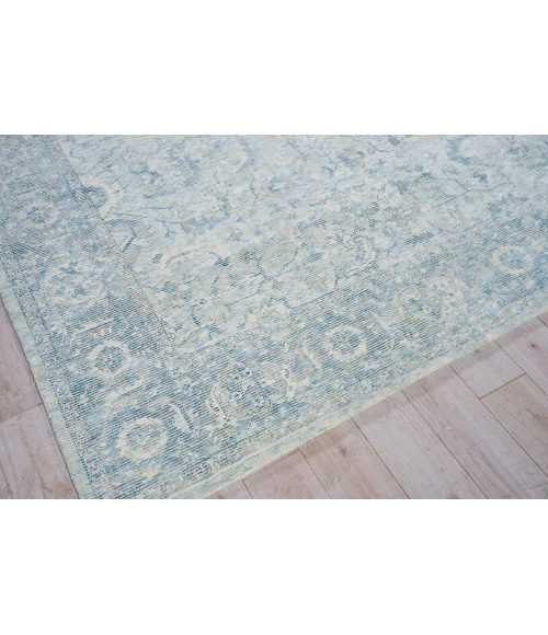 Exquisite Rugs Tuscany Ivory/Blue 63418X10 8ft.X10ft. Rect. Rug