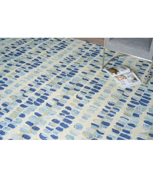 Exquisite Rugs Colorplay Navy/Beige 650612X15 12ft.X15ft. Rect. Rug