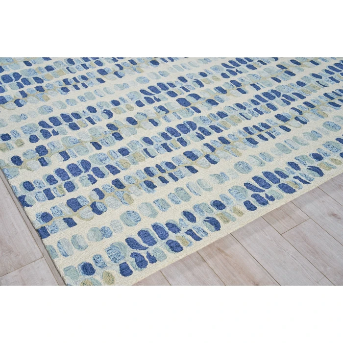 Exquisite Rugs Colorplay Navy/Beige 650610X14 10ft.X14ft. Rect. Rug