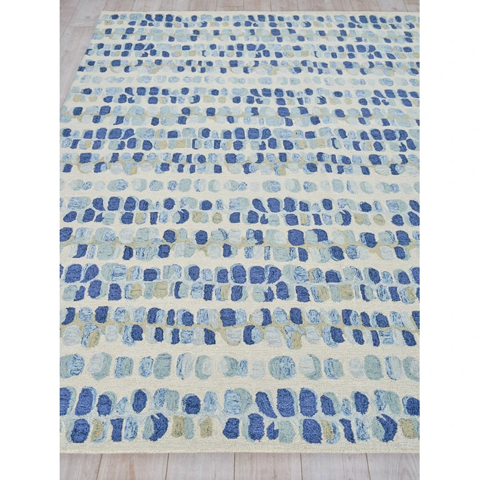 Exquisite Rugs Colorplay Navy/Beige 650610X14 10ft.X14ft. Rect. Rug