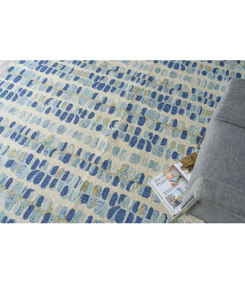 Exquisite Rugs Colorplay Navy/Beige 650612X15 12ft.X15ft. Rect. Rug