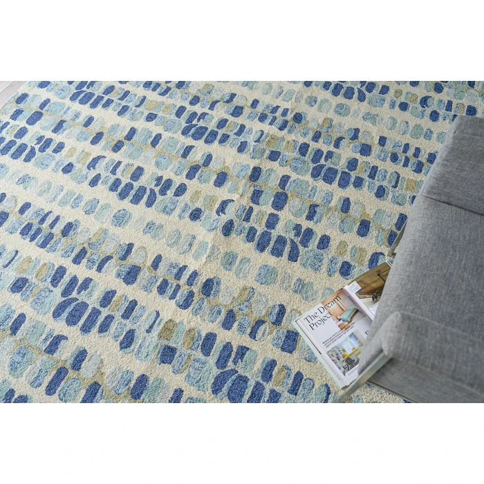 Exquisite Rugs Colorplay Navy/Beige 650610X14 10ft.X14ft. Rect. Rug