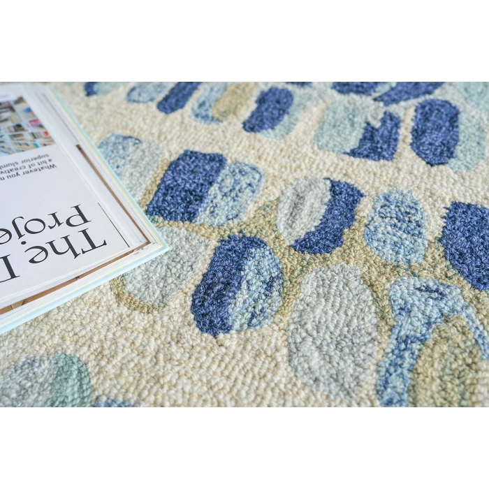 Exquisite Rugs Colorplay Navy/Beige 650610X14 10ft.X14ft. Rect. Rug