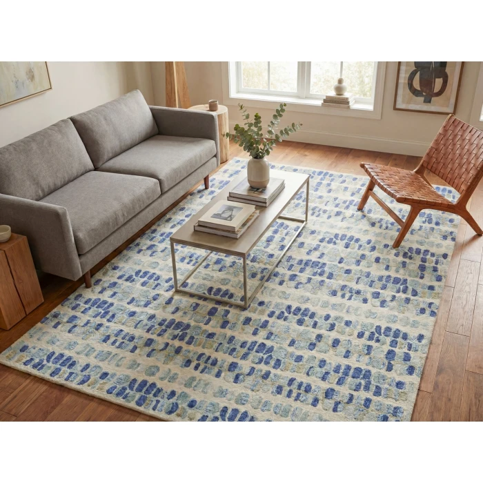 Exquisite Rugs Colorplay Navy/Beige 650610X14 10ft.X14ft. Rect. Rug