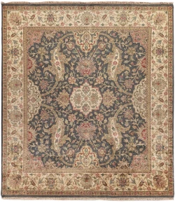 Exquisite Rugs Polonaise Black 655826X126 2ft.6in.X12ft.6in. Rect. Rug