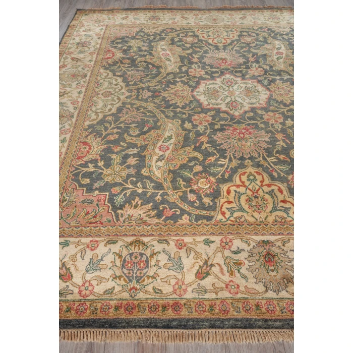 Exquisite Rugs Polonaise Black 655826X126 2ft.6in.X12ft.6in. Rect. Rug