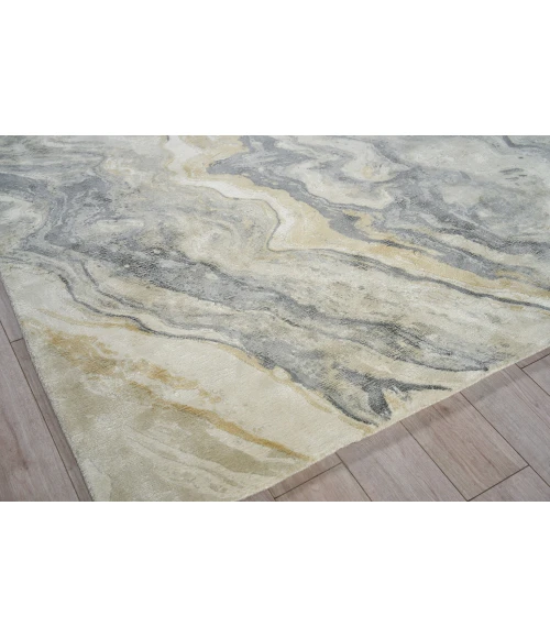 Exquisite Rugs Gianni Gray/Gold 664810X14 10ft.X14ft. Rect. Rug