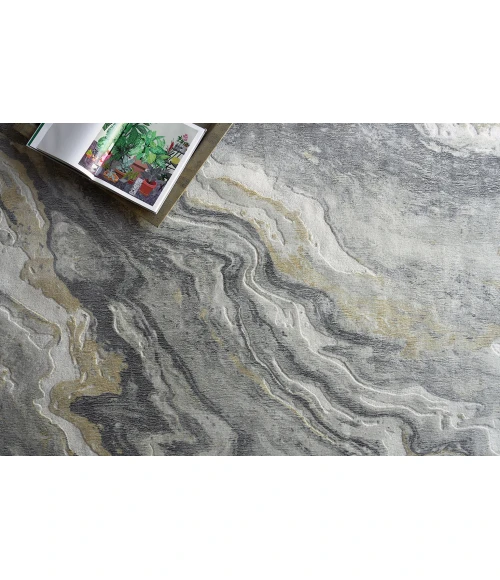 Exquisite Rugs Gianni Gray/Gold 664810X14 10ft.X14ft. Rect. Rug