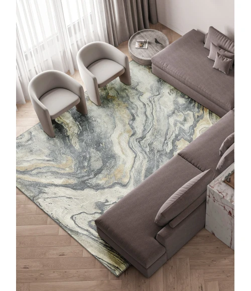 Exquisite Rugs Gianni Gray/Gold 664810X14 10ft.X14ft. Rect. Rug