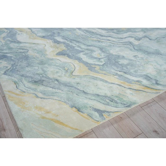 Exquisite Rugs Gianni Blue/Gold 66499X12 9ft.X12ft. Rect. Rug