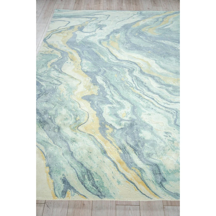 Exquisite Rugs Gianni Blue/Gold 66499X12 9ft.X12ft. Rect. Rug